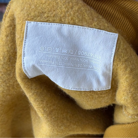 OUTDOOR VOICES Mustard Yellow MegaFleece Pullover Sweatshirt - Picture 6 of 6